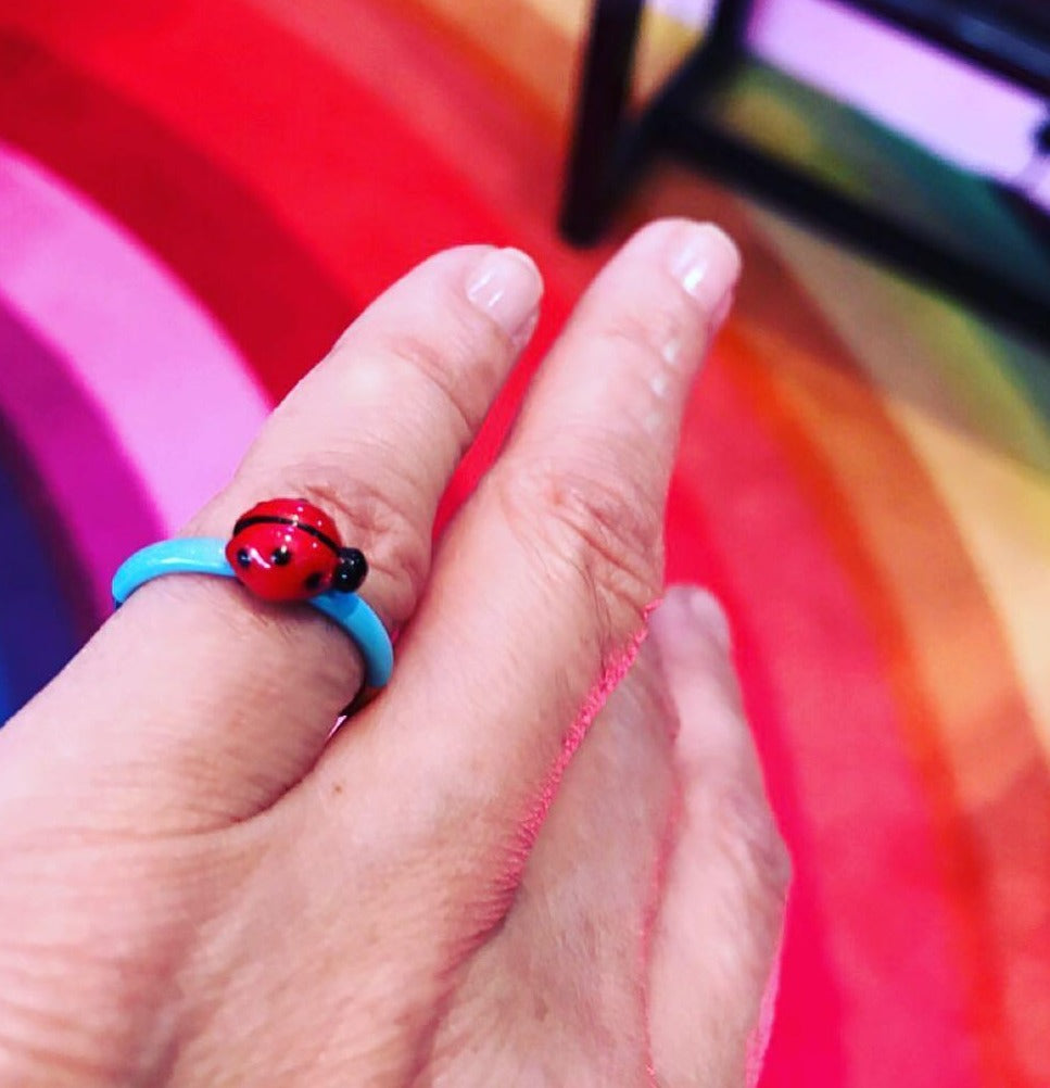 Ladybird ring on sale