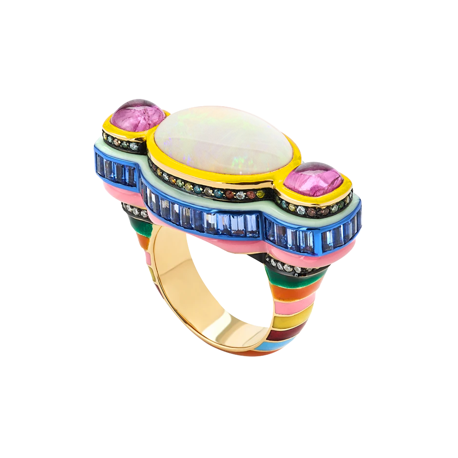 Poptails Temple Ring