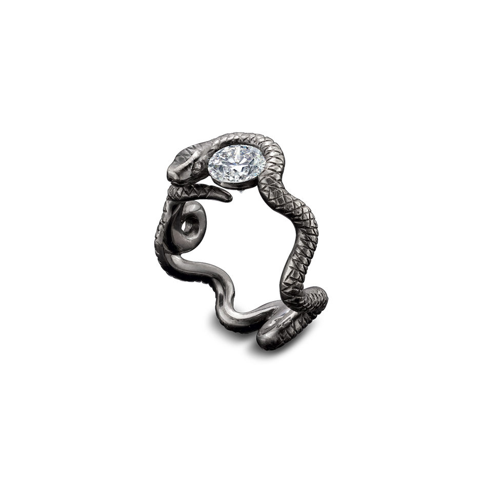 Stoned Gatekeeper Diamond Ring